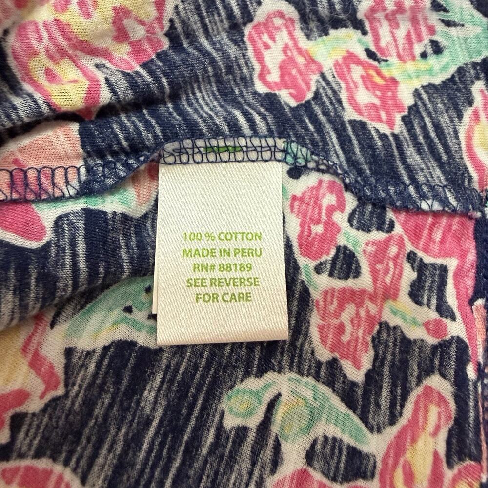 Lilly Pulitzer MARLISA MAXI DRESS Size M Navy PRETTY SOCIAL Strapless Knit EUC - Picture 6 of 8
